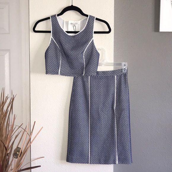 Rebecca Minkoff Crop Top and Skirt Set NWOT - Picture 3 of 7